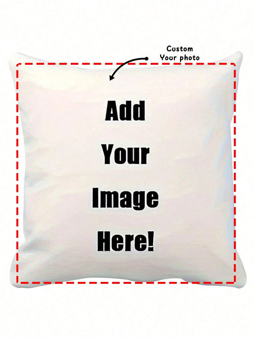 1pc Custom Photo Printed Pillowcase, Personalized Single-Sided Pillow Cover For Pet, Friends. Perfect For Wedding, Mother's Day, Gifts For Him Her, Housewarming, Bedroom/Living Room, Aesthetic Room De