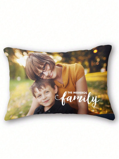 1pc Custom Photo Printed Pillowcase, Personalized Single-Sided Pillow Cover For Pet, Friends. Perfect For Wedding, Mother's Day, Gifts For Him Her, Housewarming, Bedroom/Living Room, Aesthetic Room De