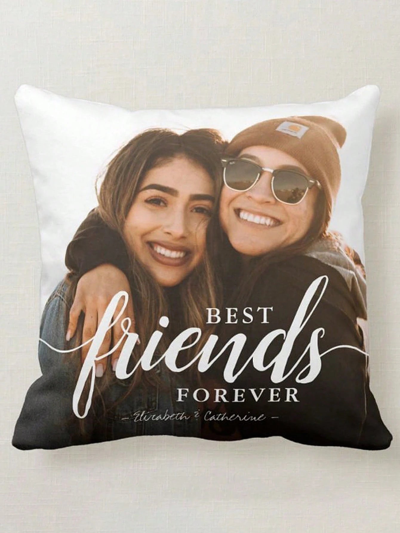 1pc Custom Photo Printed Pillowcase, Personalized Single-Sided Pillow Cover For Pet, Friends. Perfect For Wedding, Mother's Day, Gifts For Him Her, Housewarming, Bedroom/Living Room, Aesthetic Room De