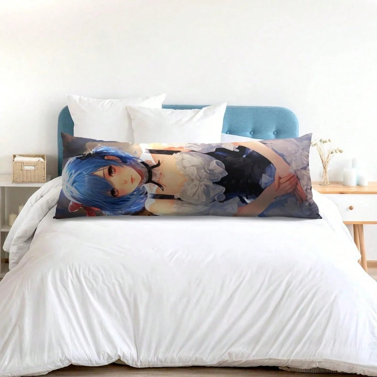 1pc Customized Double-Sided Photo Or Text Long Pillowcase, Personalized Gift, Suitable For Father's Day, Mother's Day, Halloween, Christmas, Christmas Eve, Valentine's Day, Birthday, Anniversary, Than