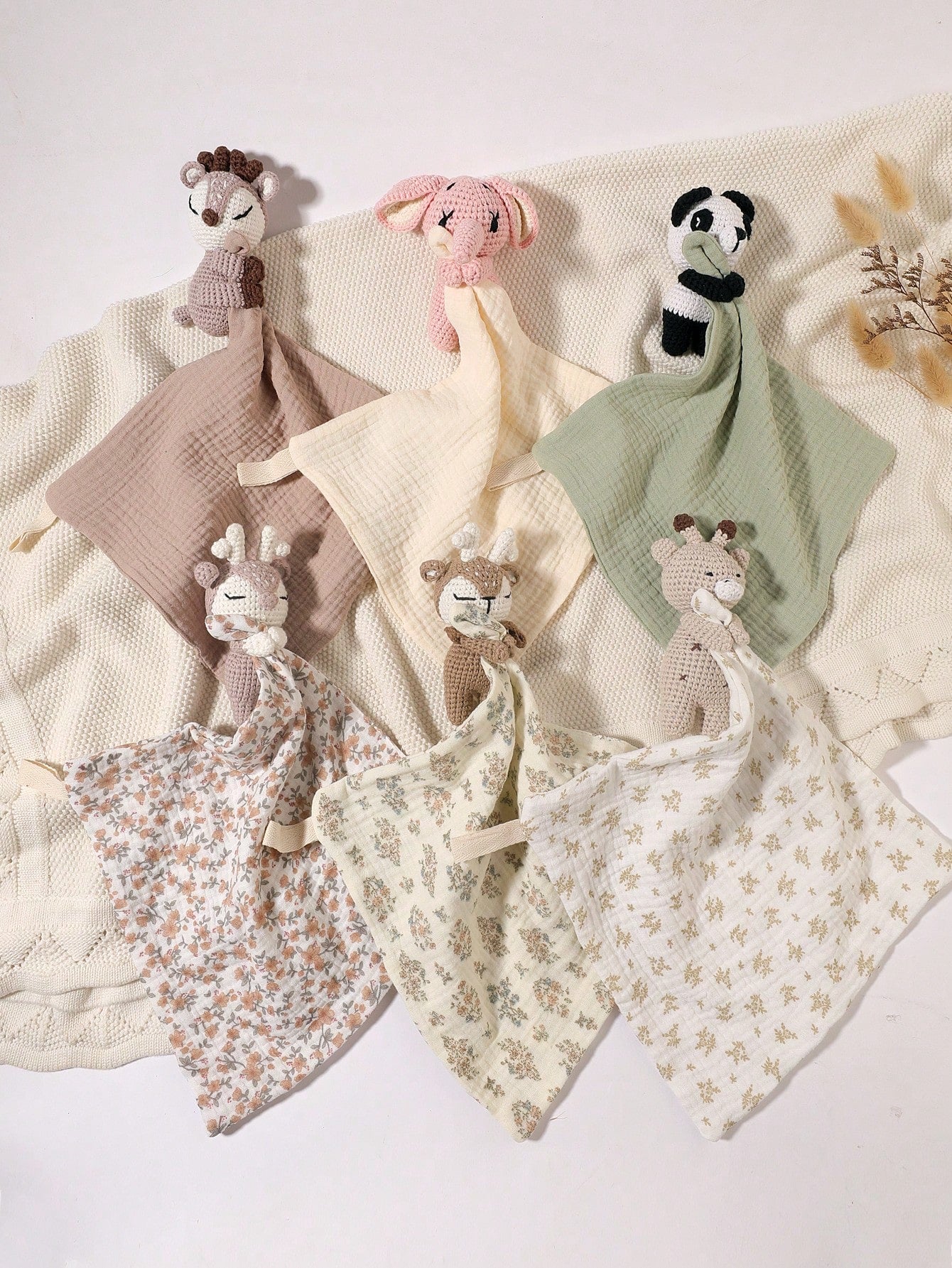 1pc Customized Embroidered Name Rabbit Face Towel/Handkerchief/Bib, Soft Baby Comforter Cloth, Decoration Gift For Baby Boys And Girls, Pink/White/Khaki