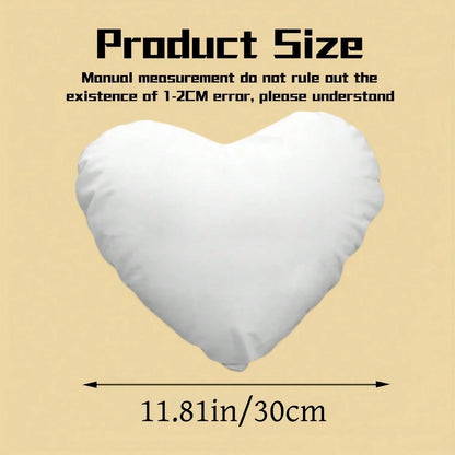 1pc Customized Heart-Shaped Throw Pillow, You Can Make Your Favorite Photo (Family Photo/Selfie/Pet Photo/Friends Group Photo/Party Photo) Into A Personalized Pillow, Suitable For Home Decor, Holiday