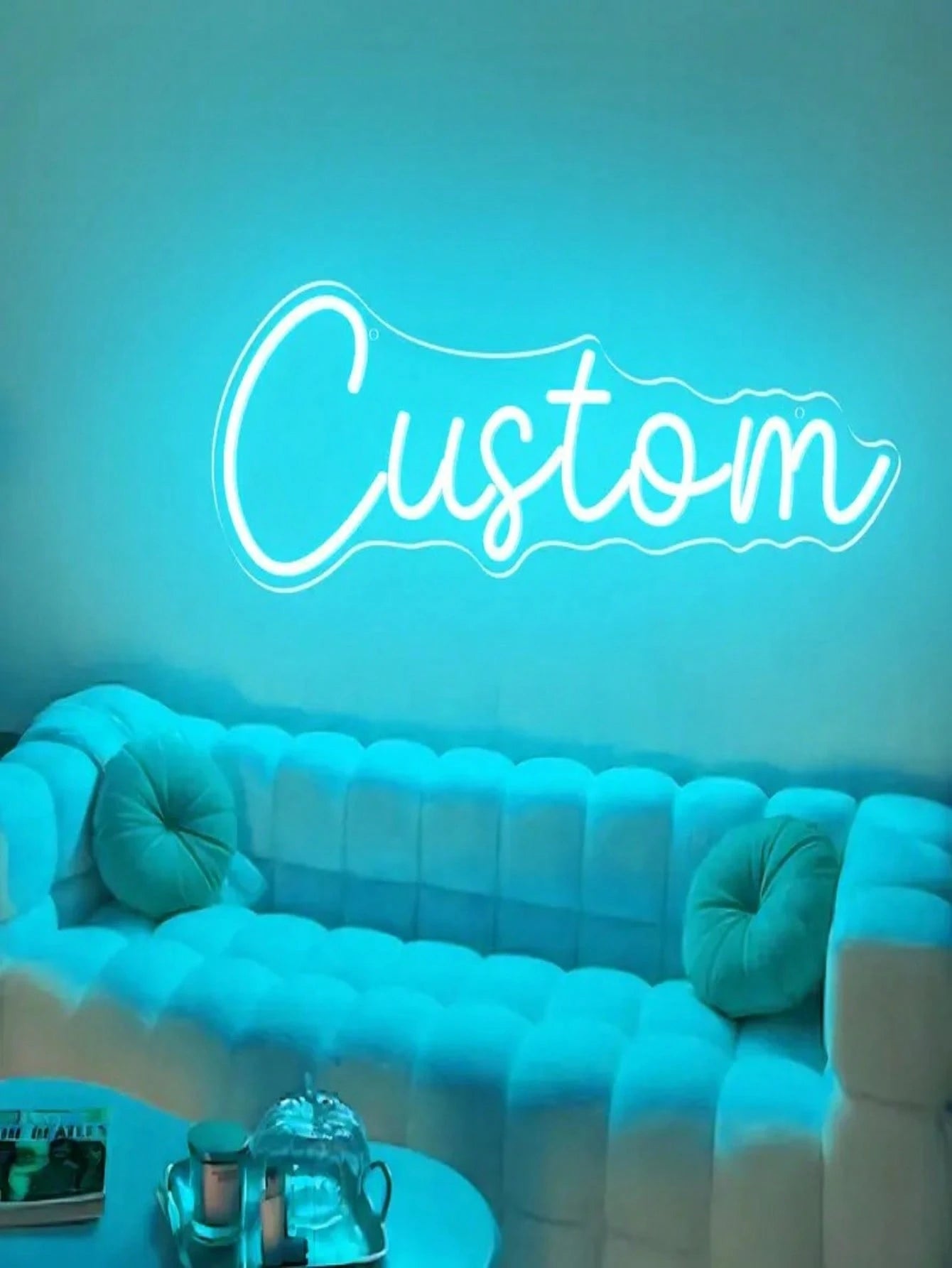 1pc Customized Neon Light Sign, Multi-Size & Color Options, Battery-Free USB Powered, Easy Installation, Suitable For Wall Decor, Wedding Birthday Party, Business Bar, Bedroom, Dining Room, Street, Cl
