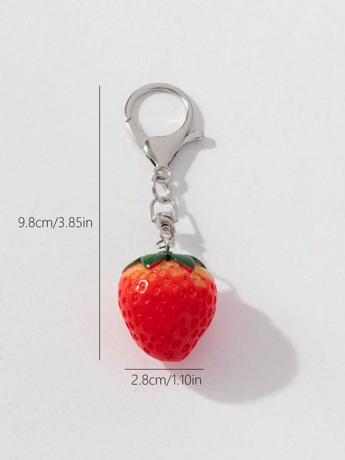 1pc Cute Apple & Strawberry Shaped Bag Charm/Pendant Accessory