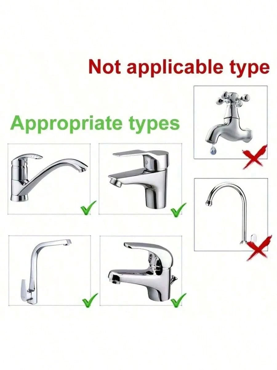 1pc Cute Rabbit Ear Faucet Extender, Baby Hand Washing Water Spout, Anti-Splash Plastic Sink, For Toddler Bathroom