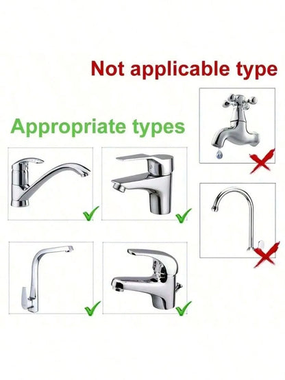 1pc Cute Rabbit Ear Faucet Extender, Baby Hand Washing Water Spout, Anti-Splash Plastic Sink, For Toddler Bathroom