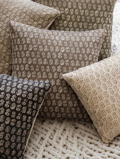 1pc Decorative Neutral Floral Print Throw Pillow Cover, Vintage Farmhouse Style Cushion Cover, Bohemian Home Decor, Suitable For Sofa, Chair, Long Sofa, Bedroom, Living Room, Summer Autumn Throw Pillo