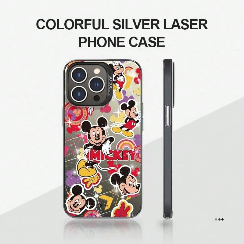 1pc Disney Mickey Mouse Minimalist Unisex Phone Case, Cute Anime Cartoon Highly Attractive Design, Compatible With IPhone 17/17 Pro/17 Pro Max/16/15/14/13/12 PRO & PRO MAX Series, Suitable As A Gift