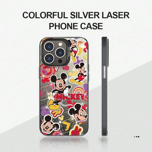 1pc Disney Mickey Mouse Minimalist Unisex Phone Case, Cute Anime Cartoon Highly Attractive Design, Compatible With IPhone 17/17 Pro/17 Pro Max/16/15/14/13/12 PRO & PRO MAX Series, Suitable As A Gift