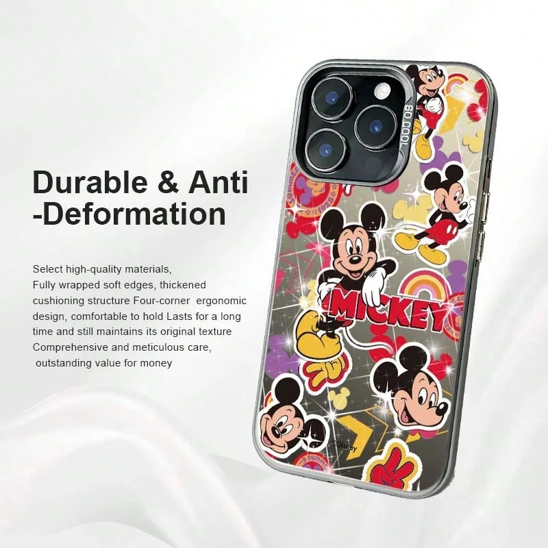 1pc Disney Mickey Mouse Minimalist Unisex Phone Case, Cute Anime Cartoon Highly Attractive Design, Compatible With IPhone 17/17 Pro/17 Pro Max/16/15/14/13/12 PRO & PRO MAX Series, Suitable As A Gift