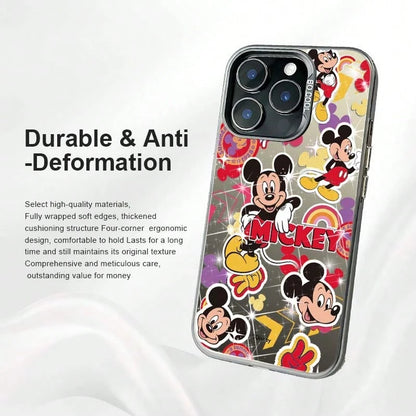 1pc Disney Mickey Mouse Minimalist Unisex Phone Case, Cute Anime Cartoon Highly Attractive Design, Compatible With IPhone 17/17 Pro/17 Pro Max/16/15/14/13/12 PRO & PRO MAX Series, Suitable As A Gift