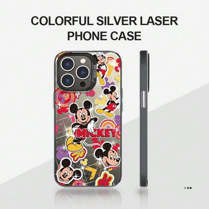 1pc Disney Mickey Mouse Minimalist Unisex Phone Case, Cute Anime Cartoon Highly Attractive Design, Compatible With IPhone 17/17 Pro/17 Pro Max/16/15/14/13/12 PRO & PRO MAX Series, Suitable As A Gift
