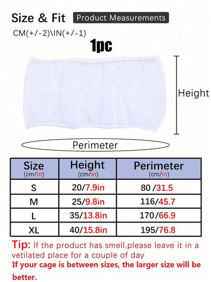 1pc Elastic Tight Mesh Net Dustproof Cover For Birdcage, All Seasons Universal Universal Anti-Feather Anti-Spilling Bird Cage Hood
