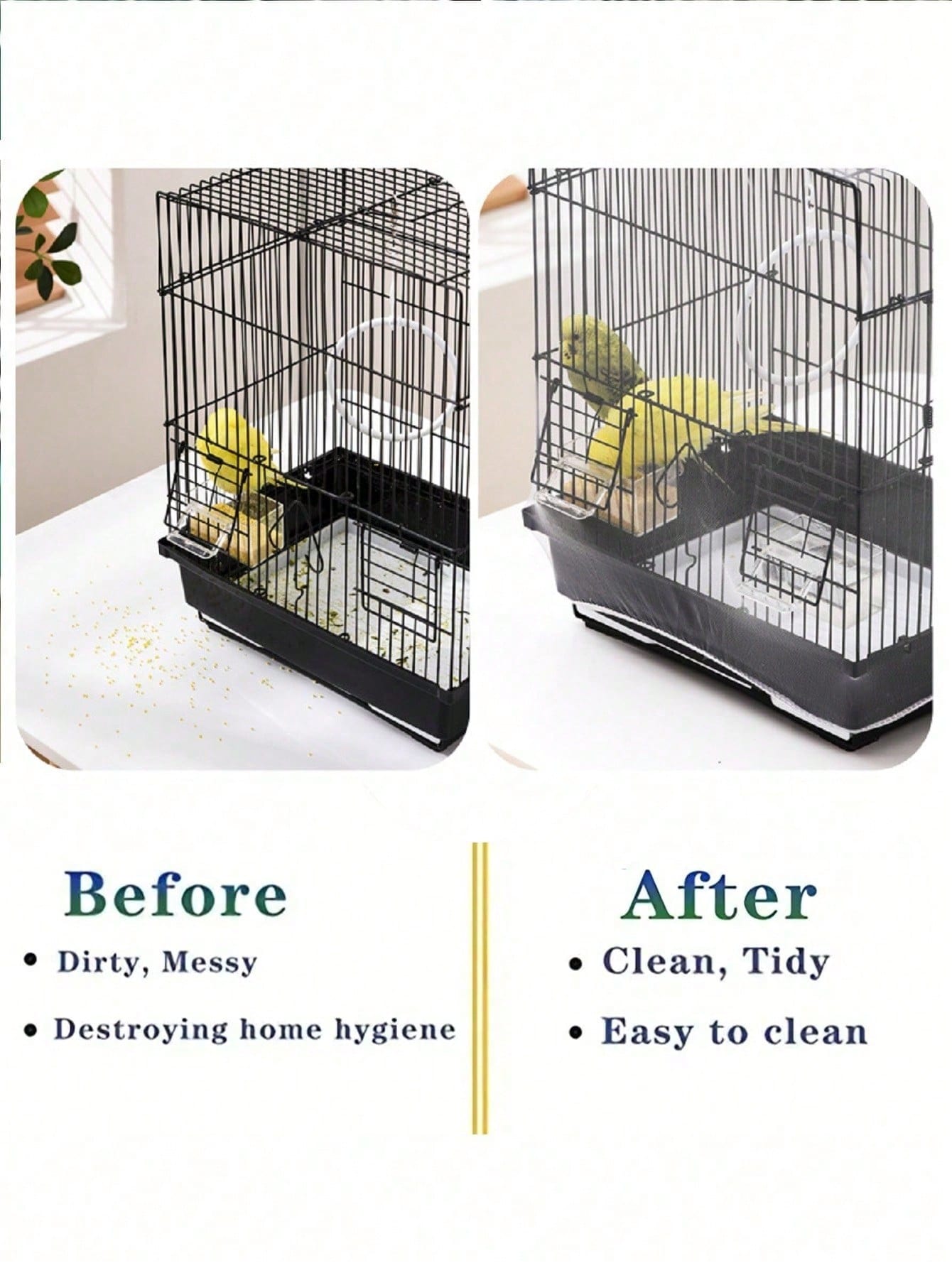 1pc Elastic Tight Mesh Net Dustproof Cover For Birdcage, All Seasons Universal Universal Anti-Feather Anti-Spilling Bird Cage Hood