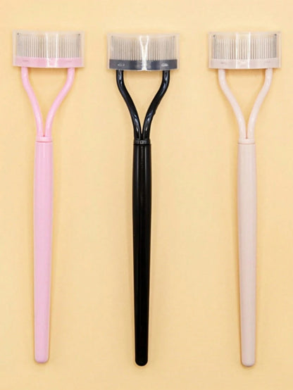 1pc Eyelash Comb Eyelash Separator Steel Needle Eyelash Comb Stainless Steel Dense Teeth Comb Portable Eyelash Curling Auxiliary Tool Makeup Tool Fake Eyelash Grooming Tool,Eyebrow Brush,Eyeshadow Bru