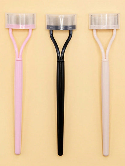 1pc Eyelash Comb Eyelash Separator Steel Needle Eyelash Comb Stainless Steel Dense Teeth Comb Portable Eyelash Curling Auxiliary Tool Makeup Tool Fake Eyelash Grooming Tool,Eyebrow Brush,Eyeshadow Bru