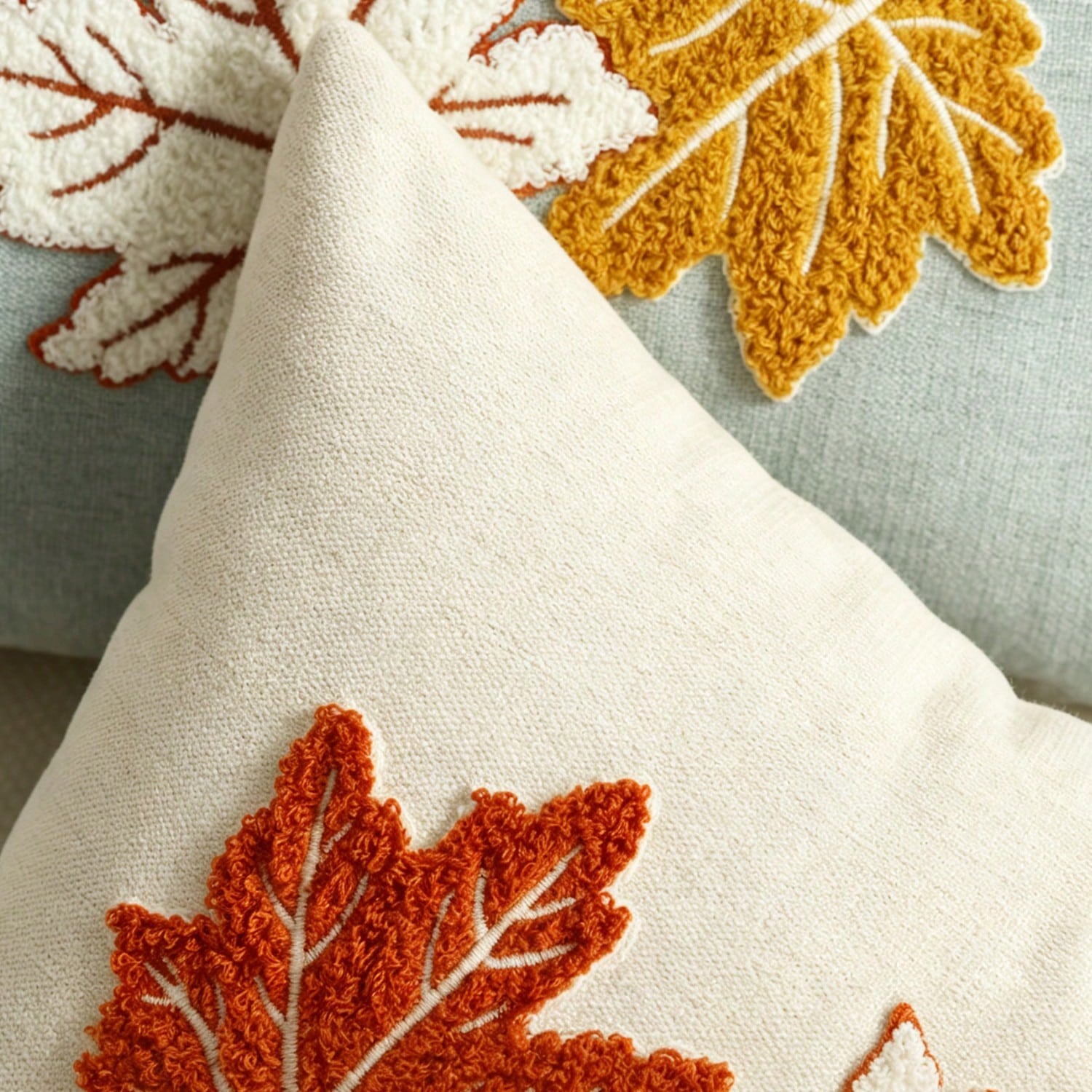 1pc Fall Maple Leaves Pumpkin Pillow Cover 12 X 20 Inch Hello Fall Embroidery Layered Throw Pillow Covers Beige Farmhouse Autumn Pillowcases For Sofa Couch Home Thanksgiving Fall Decors Autumn Decor,R