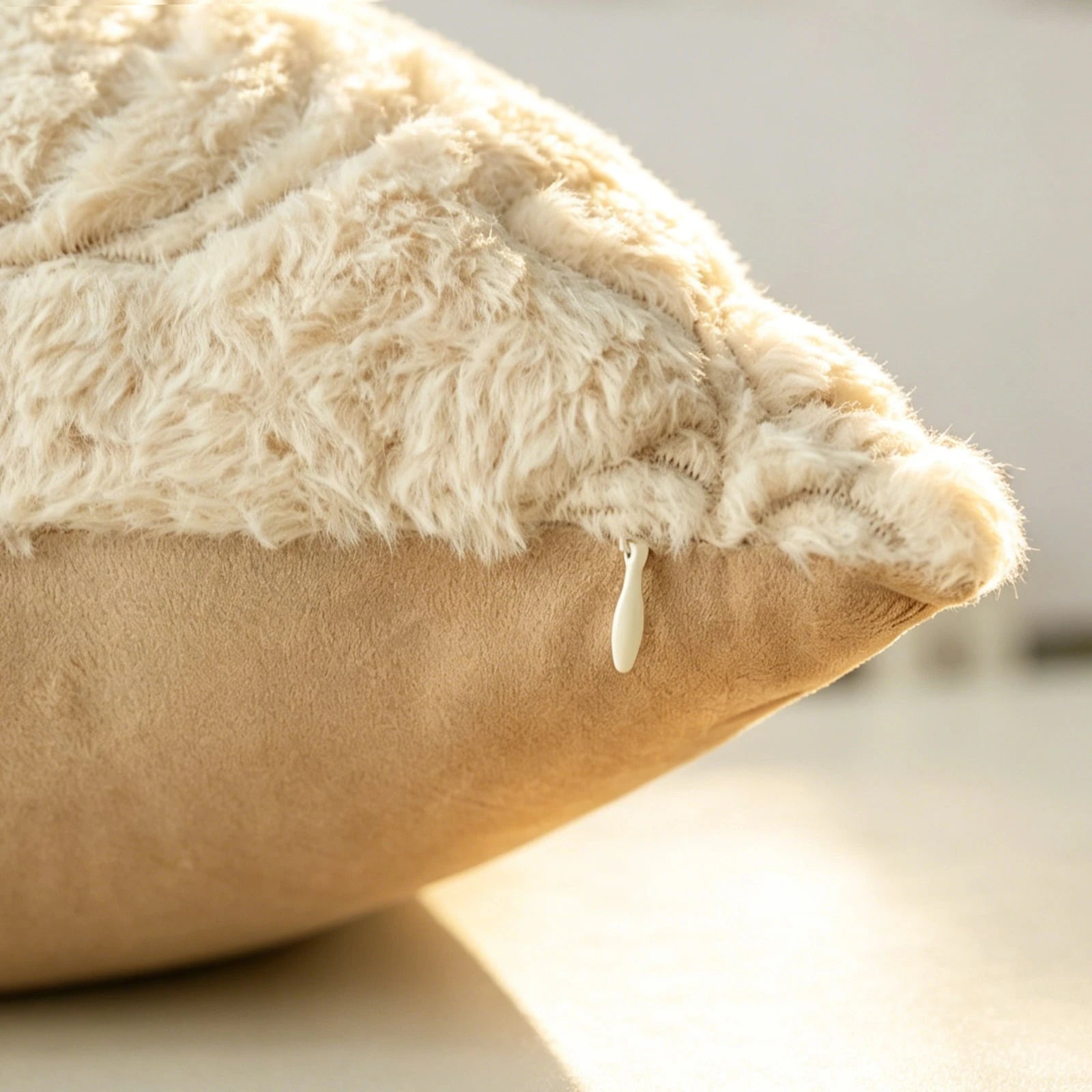 1pc Fall Pillow Covers Fall Beige Pumpkins Decorations Autumn Pumpkin Throw Pillow Cases Soft Plush Faux Fur Wool Couch Cushion Case For Chair Sofa Living Room Home Decor