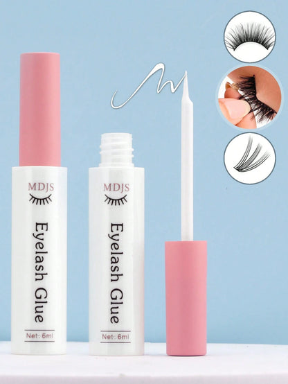 1pc False Eyelash Glue 6ml, Super Strong Setting, Gentle And Non-Irritating Transparent Eyelash Glue Does Not Contain Latex, Long-Lasting Eyelash Adhesive Waterproof White Strip Eyelash Glue, Quick-Dr