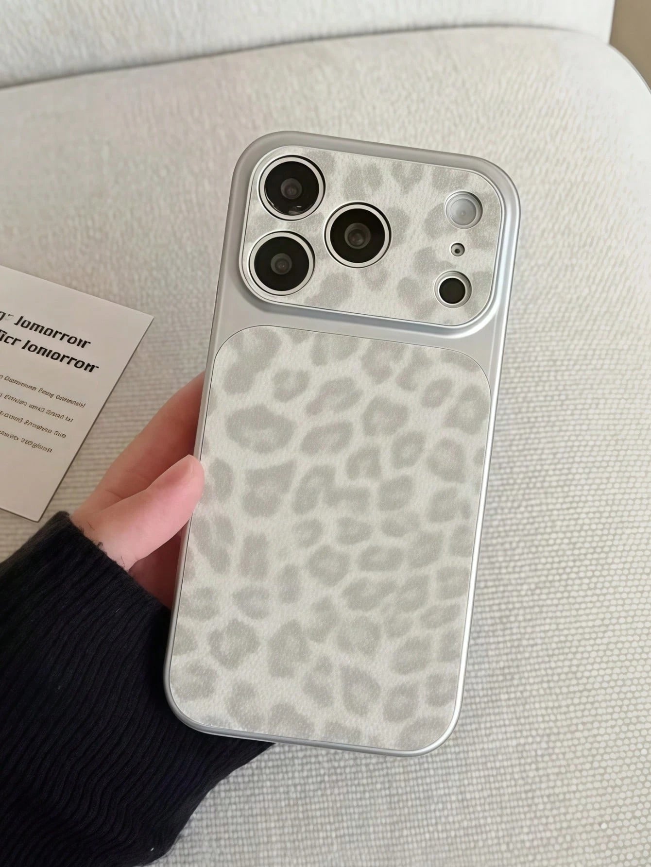 1pc Fashion Leopard Print Spray Painted TPU Full Coverage Phone Case Compatible With Apple 17 Pro Max/16 Pro Max/15 Pro Max/14 Pro Max/13 Pro Max/12 Pro Max/11 Pro Max/Galaxy S26 S25 S24 Ultra S24 Plu