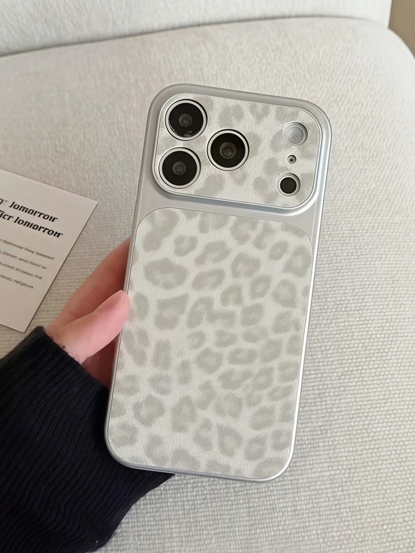 1pc Fashion Leopard Print Spray Painted TPU Full Coverage Phone Case Compatible With Apple 17 Pro Max/16 Pro Max/15 Pro Max/14 Pro Max/13 Pro Max/12 Pro Max/11 Pro Max/Galaxy S26 S25 S24 Ultra S24 Plu