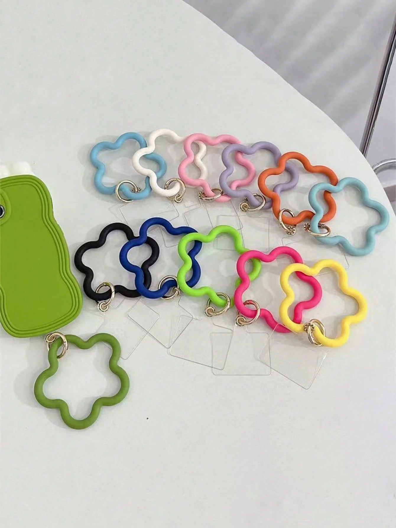 1pc Fashionable Smartphone Lanyard- Liquid Silicone Starfish Design, Short Phone Charm, Universal Anti-Loss Anti-Shock Wrist Strap, Phone Charm, Smartphone Shoulder Bag Phone Holder, Smartphone Wrist