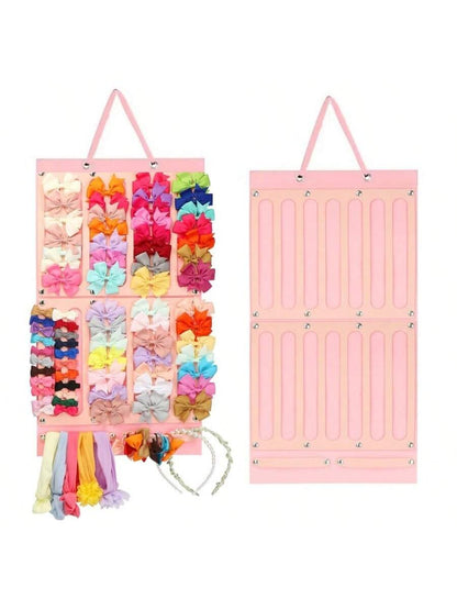 1PC Felt Hair Accessories Organizer,Hair Clips,Hair Bows Holder W/Large Capacity For Girls,Baby Hair Accessory, Wall Hanging For Nursery Decors.