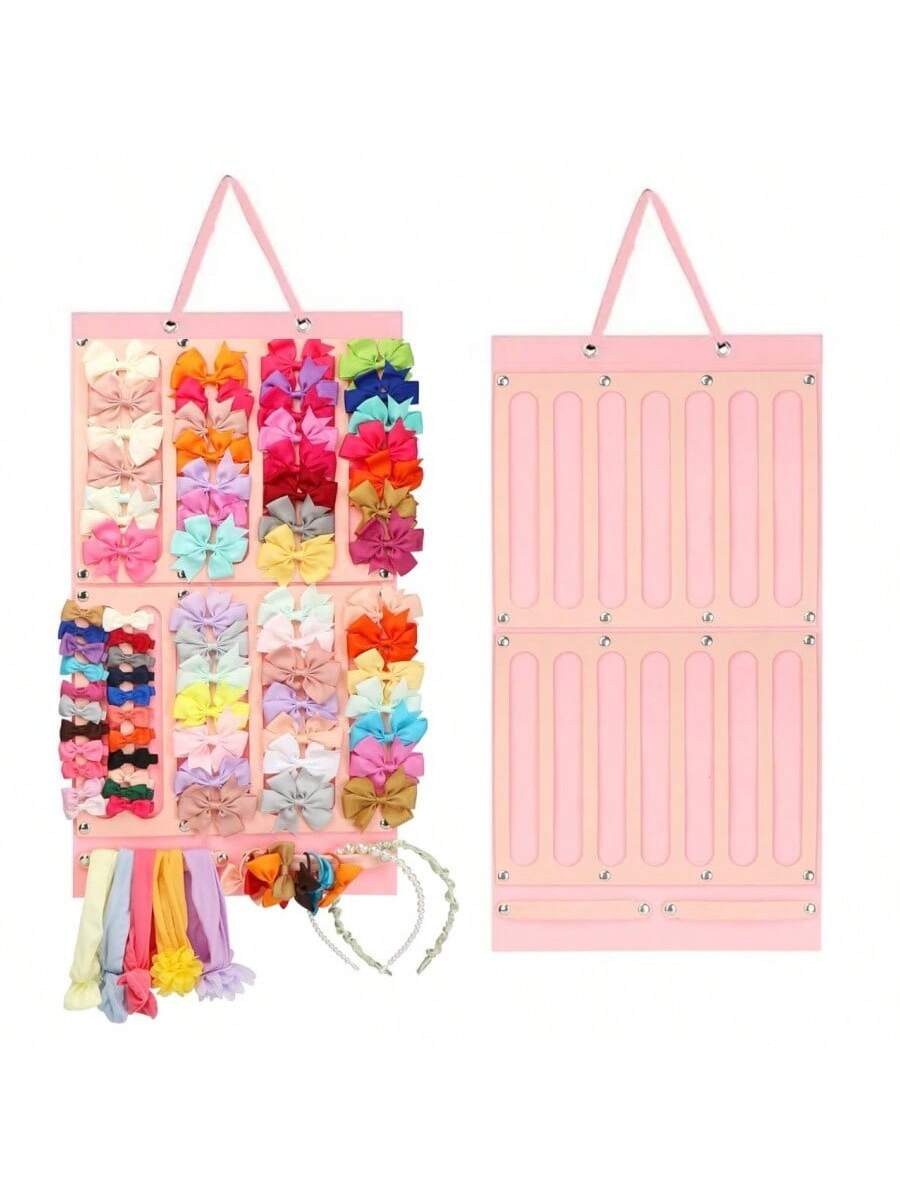 1PC Felt Hair Accessories Organizer,Hair Clips,Hair Bows Holder W/Large Capacity For Girls,Baby Hair Accessory, Wall Hanging For Nursery Decors.