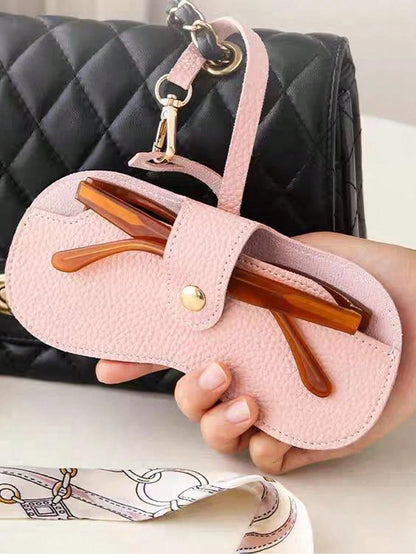 1pc Glasses & Lipstick Storage Bag, Sunglasses Pouch, Portable Eyeglasses Case, Travel Sunglasses Protective Cover For Fall Home Decor For Travel Storage Bag,Makeup Bag,Cosmetic Bag,Vacation Organizer