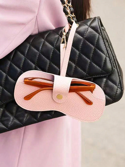 1pc Glasses & Lipstick Storage Bag, Sunglasses Pouch, Portable Eyeglasses Case, Travel Sunglasses Protective Cover For Fall Home Decor For Travel Storage Bag,Makeup Bag,Cosmetic Bag,Vacation Organizer