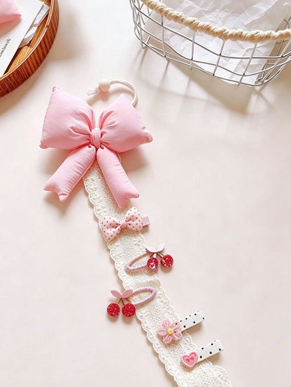 1pc/ Hair Accessory Storage Strap/ Door Storage Space, Women's Organizing Tool, Room Decor, Wedding Bathroom Decor, Home Decor, Accessories Hanging Storage For Hair Clips, Hair Ties And Other Hair A