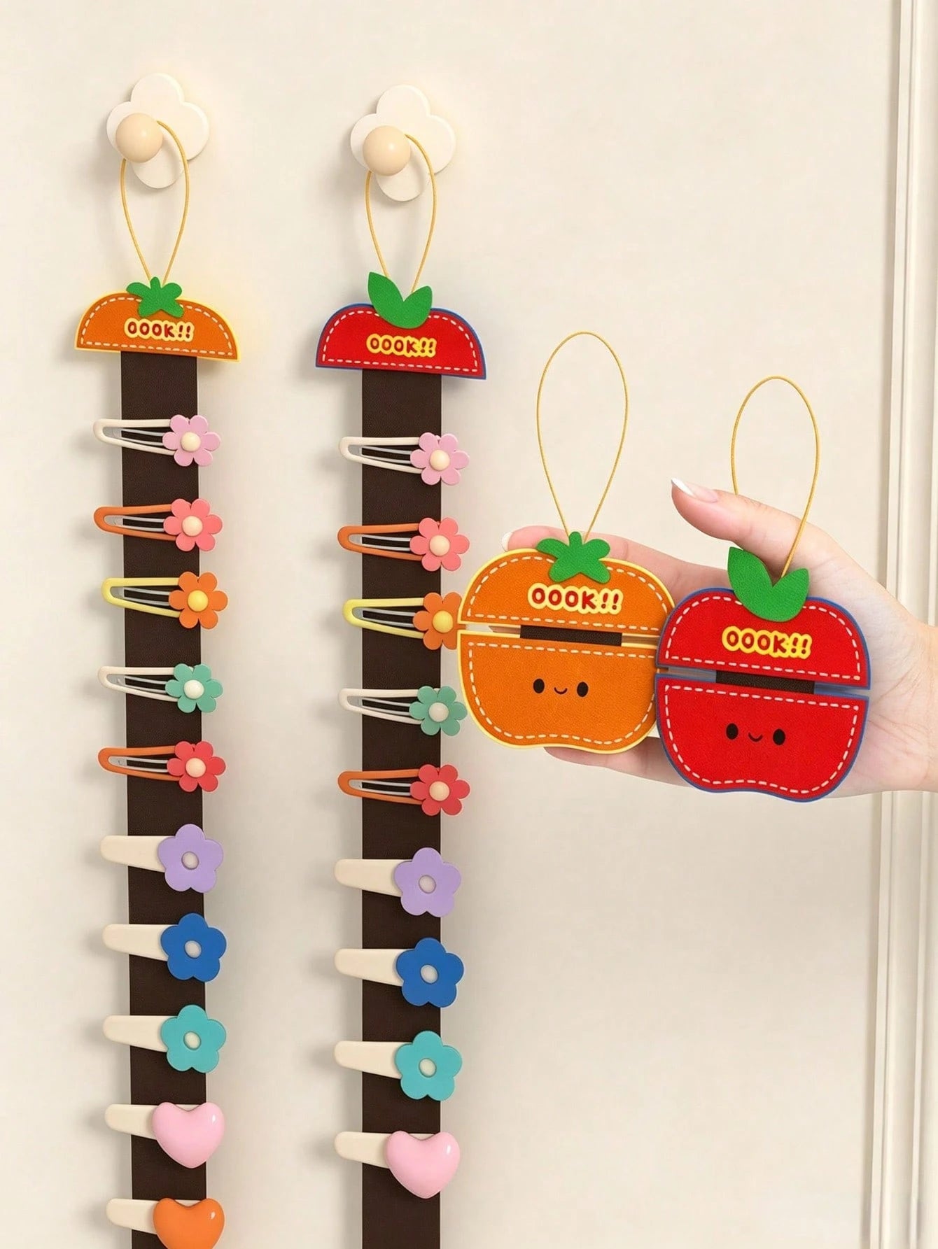 1pc/ Hair Accessory Storage Strap/ Door Storage Space, Women's Organizing Tool, Room Decor, Wedding Bathroom Decor, Home Decor, Accessories Hanging Storage For Hair Clips, Hair Ties And Other Hair A