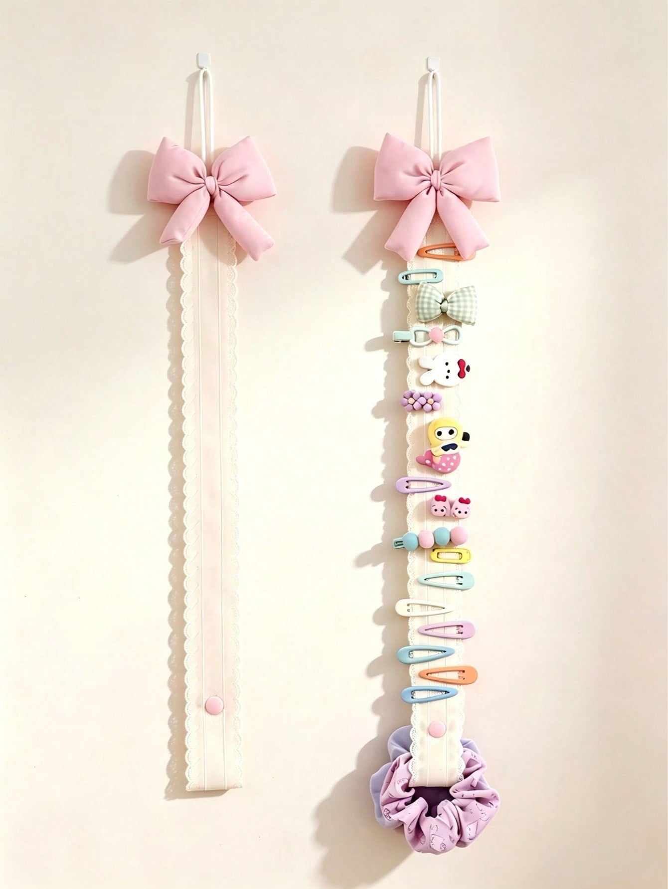 1pc/ Hair Accessory Storage Strap/ Door Storage Space, Women's Organizing Tool, Room Decor, Wedding Bathroom Decor, Home Decor, Accessories Hanging Storage For Hair Clips, Hair Ties And Other Hair A