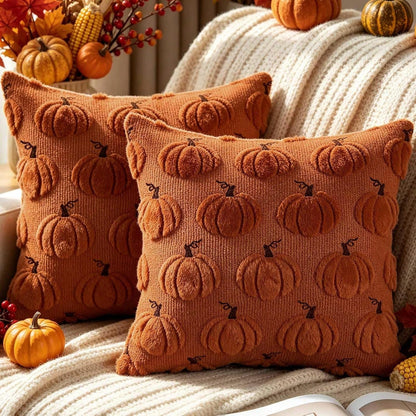 1PC Halloween Pumpkin Pattern Decorative Pillow Case, Soft Plush Sofa Cushion Cover, Suitable For Home Use