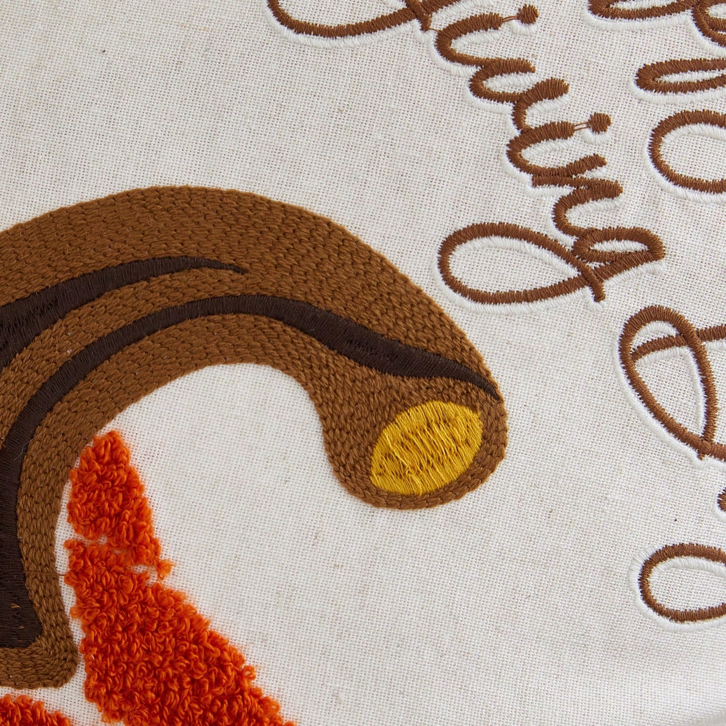 1pc Halloween Thanksgiving Embroidered Pumpkin Pillowcase, Natural Linen Fabric Suitable For Modern Country Style Indoor Decoration Sofa Cushion Cover Seat Cushion Cover, Daily All-Season Decorative C