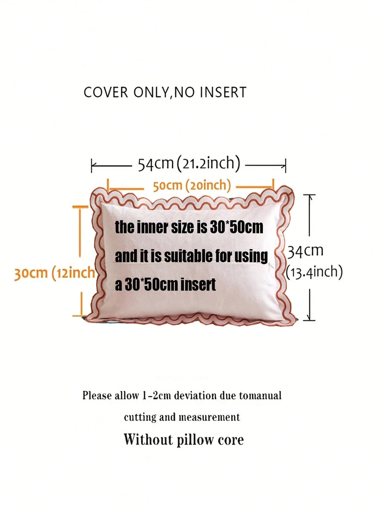 1pc Halloween Thanksgiving Ruffle Edge Letter 3D Plush Towel Hello Pumpkin Embroidered Pillowcase, Suitable For Bedroom, Living Room, Sofa, Daily Use, Party And Various Occasions