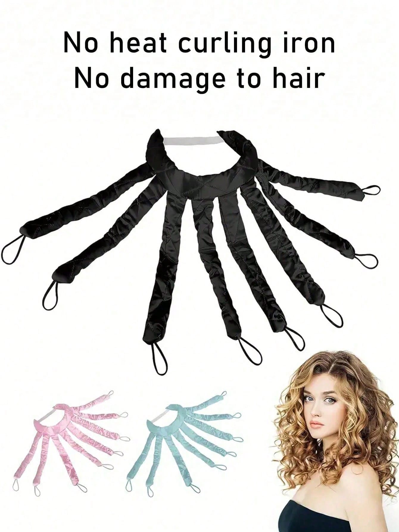 1pc Heating Free Curling Stick, No Heat Headband Curling Iron, 8-Tooth Heatless Curls, Overnight Curling Hair Styling Tool, Foam Curler Rods,Back To School,Travel Vacation Holiday,Salon,Party,Gift,Wom