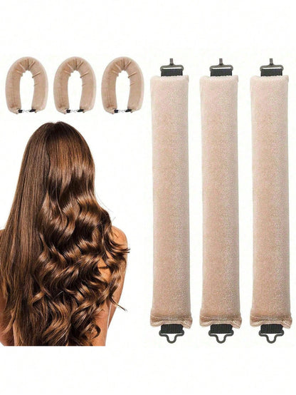 1pc Heating Free Curling Stick, No Heat Headband Curling Iron, 8-Tooth Heatless Curls, Overnight Curling Hair Styling Tool, Foam Curler Rods,Back To School,Travel Vacation Holiday,Salon,Party,Gift,Wom