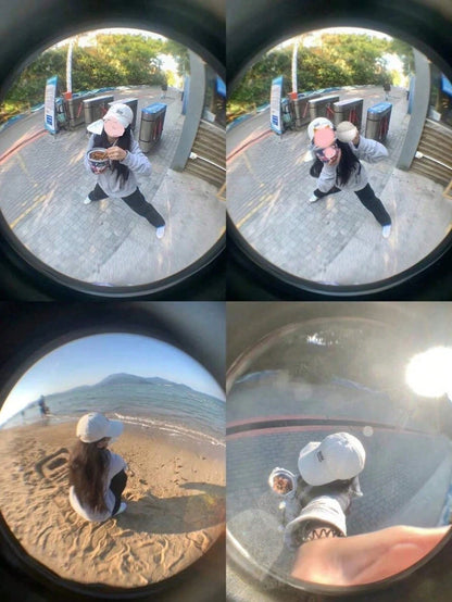 1PC Interesting Mobile Phone Fisheye Lens Three-In-One Mobile Phone Lens Magnifying Glass Fisheye Wide-Angle Macro Selfie Portable Lens Photography It Is Very Suitable For Macro And Wide-Angle Shooti