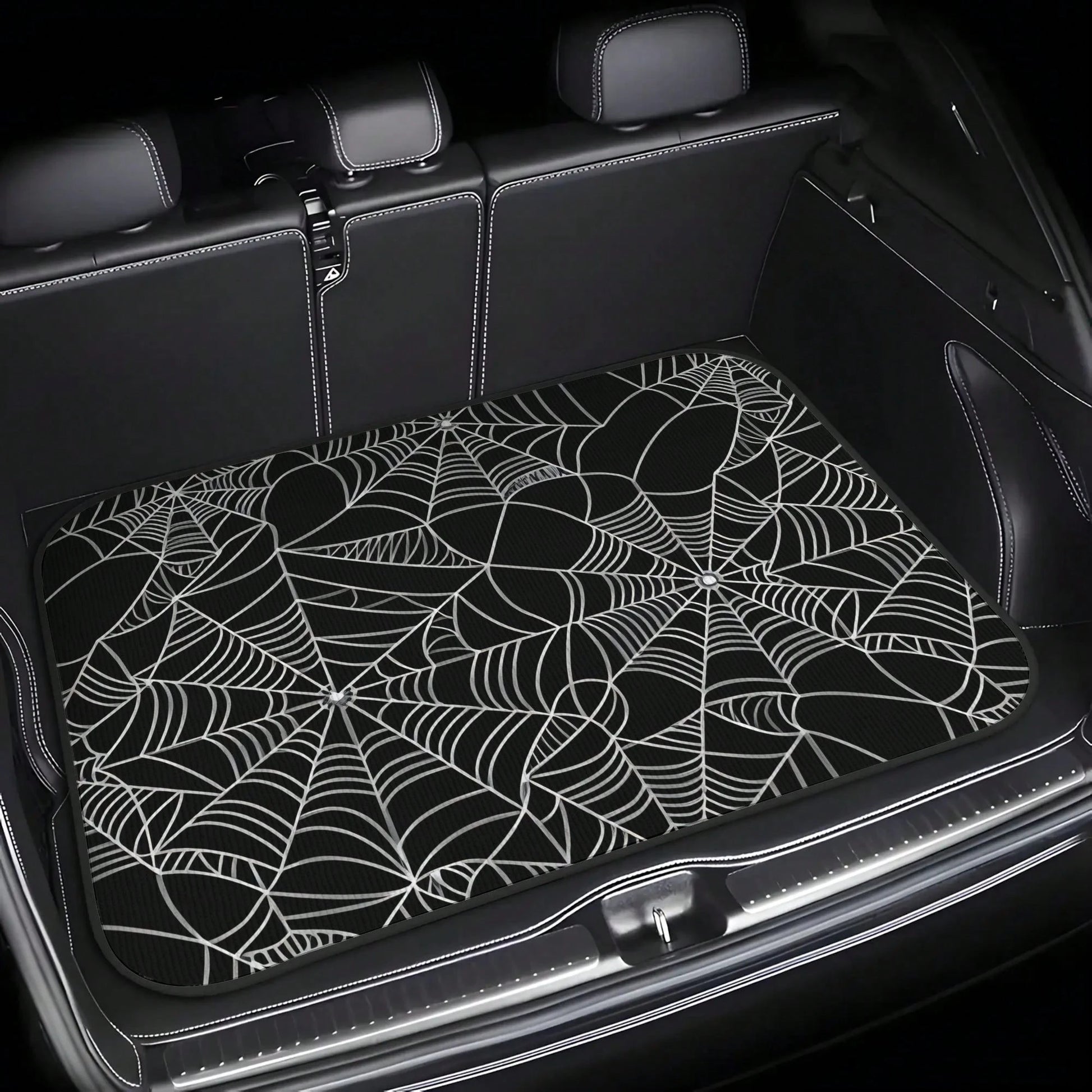1pc Leopard Print Car Trunk Mat, Waterproof, Dustproof, Scratch-Resistant Vehicle Interior Accessory, Suitable For SUV, Sedan And Hatchback- Non-Slip Base, Durable- Easy To Clean And Maintain