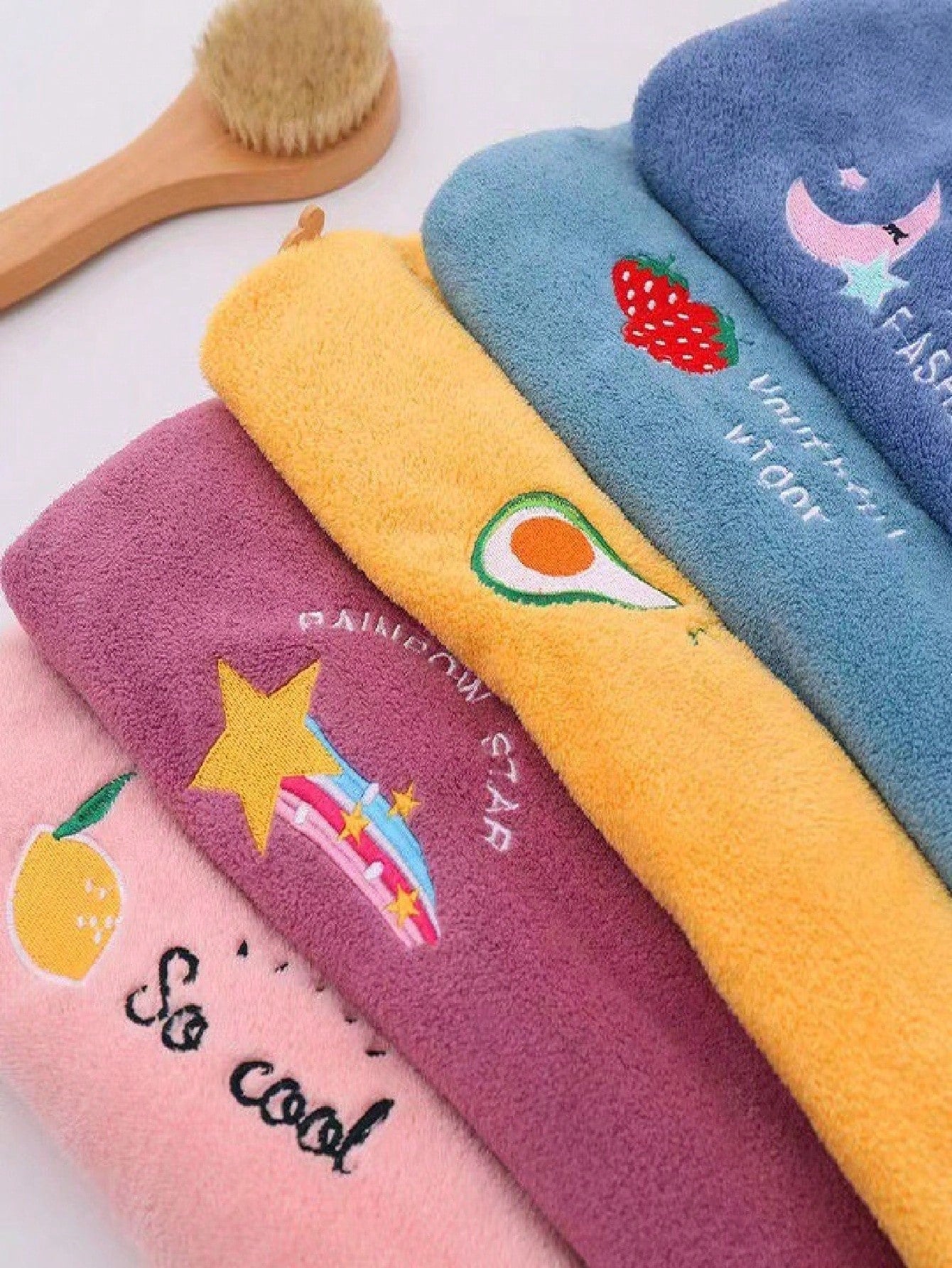 1pc Microfiber Quick Drying Hair Towel Wrap- Soft Coral Fleece, Absorbent Shower Cap, Ultra Absorbent Hair Drying Turban, Embroidered, Formaldehyde-Free, Bathroom Accessories Sleep Bonnet