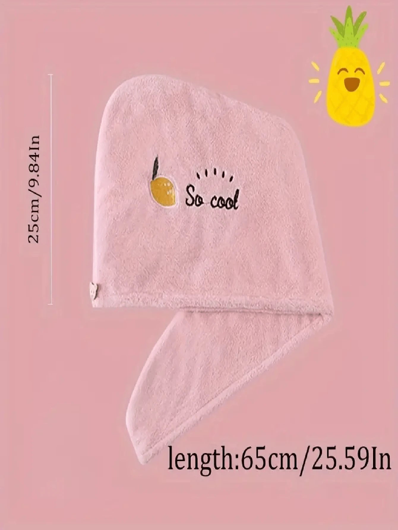 1pc Microfiber Quick Drying Hair Towel Wrap- Soft Coral Fleece, Absorbent Shower Cap, Ultra Absorbent Hair Drying Turban, Embroidered, Formaldehyde-Free, Bathroom Accessories Sleep Bonnet