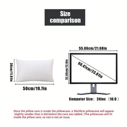 1pc Minimalist Autumn Maple Tree & Leaf Cushion Cover, Single-Sided Printed Peach Skin Velvet Material, 30*50/40*60CM Pillowcase Suitable For Modern Minimalist Sofa Living Room Decor, Party Decoration