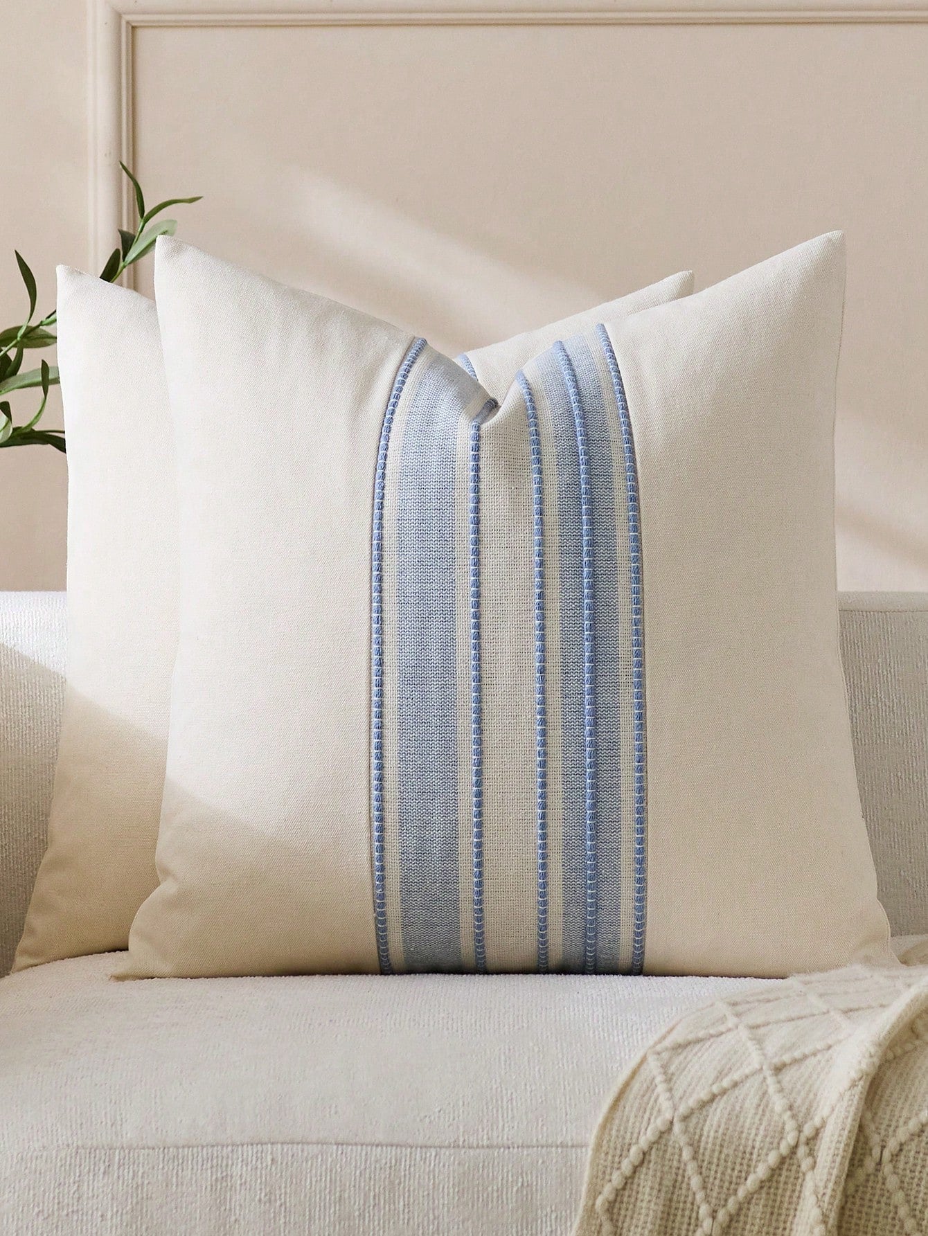 1pc Minimalist Modern Patchwork Throw Pillow Cover, Square Cushion Cover For Home, Room, Office, Living Room, Sofa Decor (No Pillow Insert)