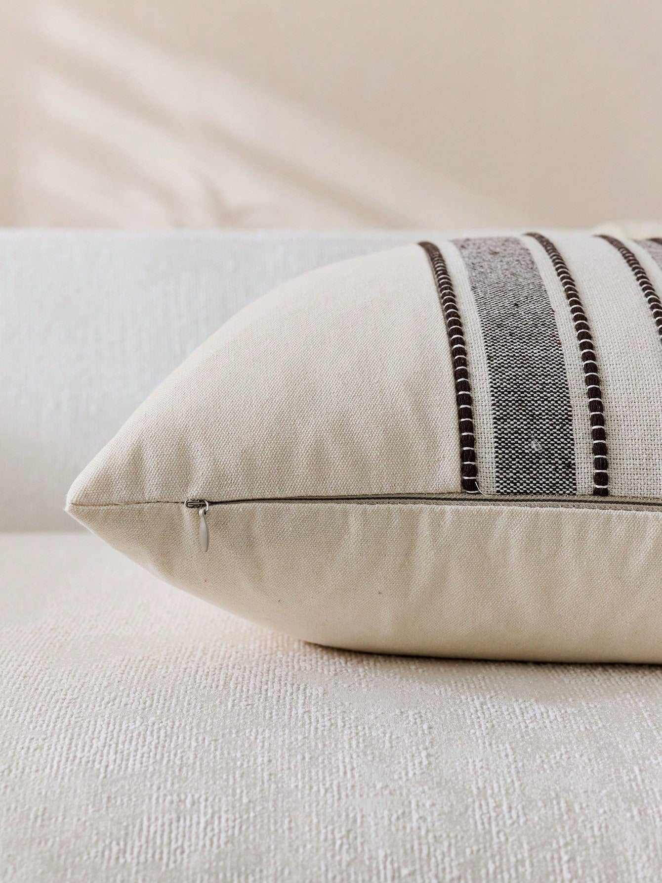 1pc Minimalist Modern Patchwork Throw Pillow Cover, Square Cushion Cover For Home, Room, Office, Living Room, Sofa Decor (No Pillow Insert)
