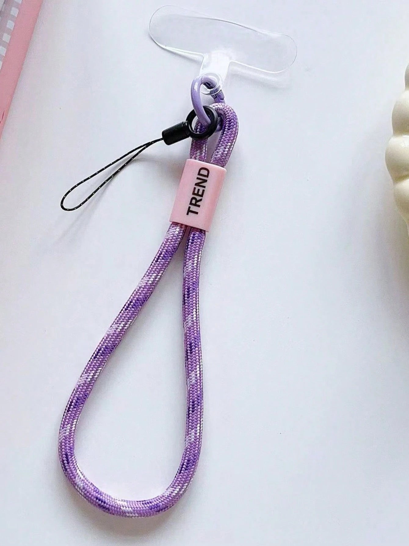 1pc Minimalist Personalized Short Single-Button Portable Outdoor Nylon Card Holder With Small Loop For Anti-Lost Phone Lanyard, Compatible With Galaxy Keys Cards Suspension Gifts For Mother, Family, F