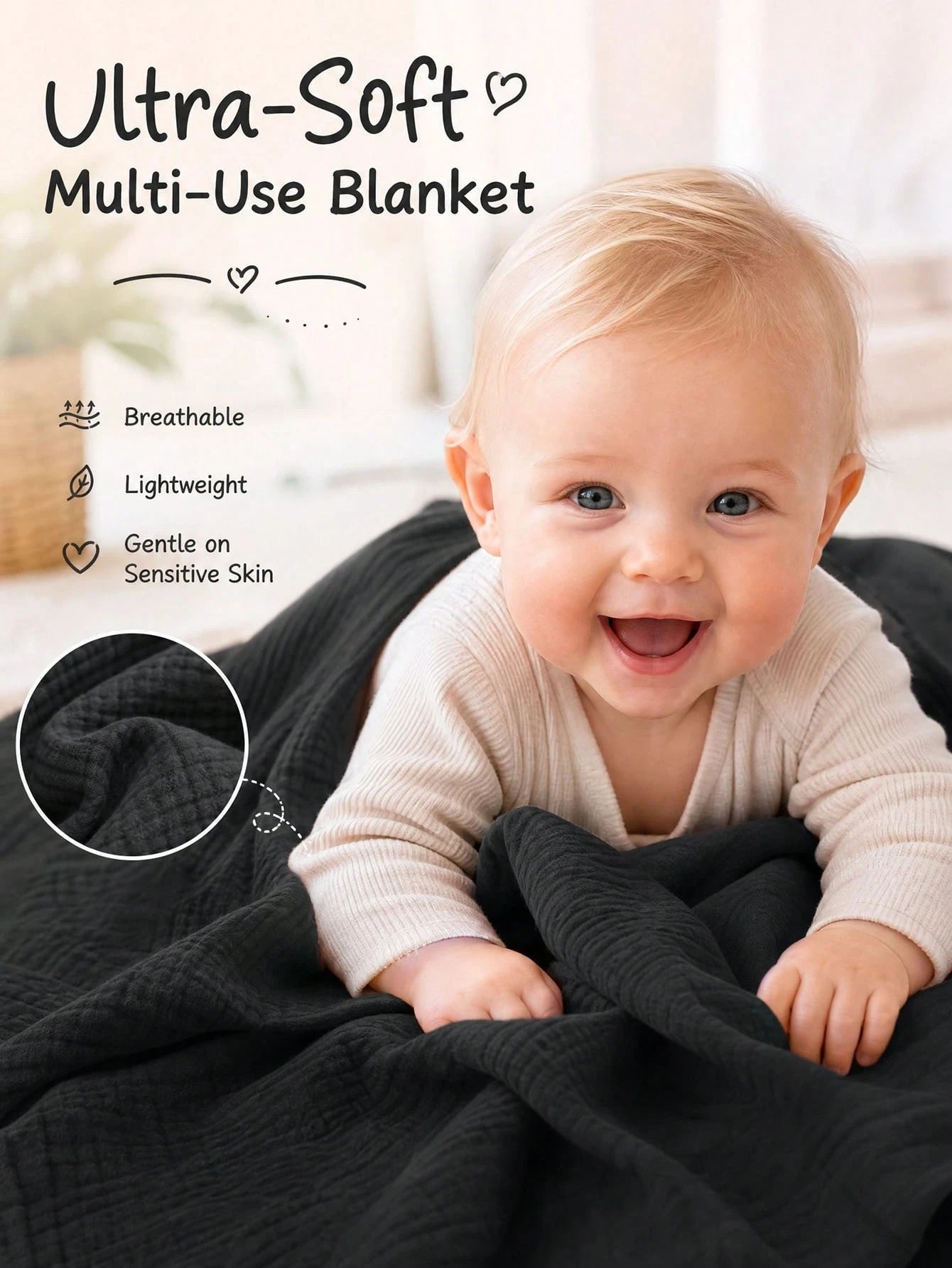 1pc Multifunctional Nursing Cover Shawl, Anti-Exposure Breastfeeding Apron, Black/Coffee/Beige Gauze Nursing Cover, Breathable Soft Skin-Friendly Nursing Top Cover-Up For Moms