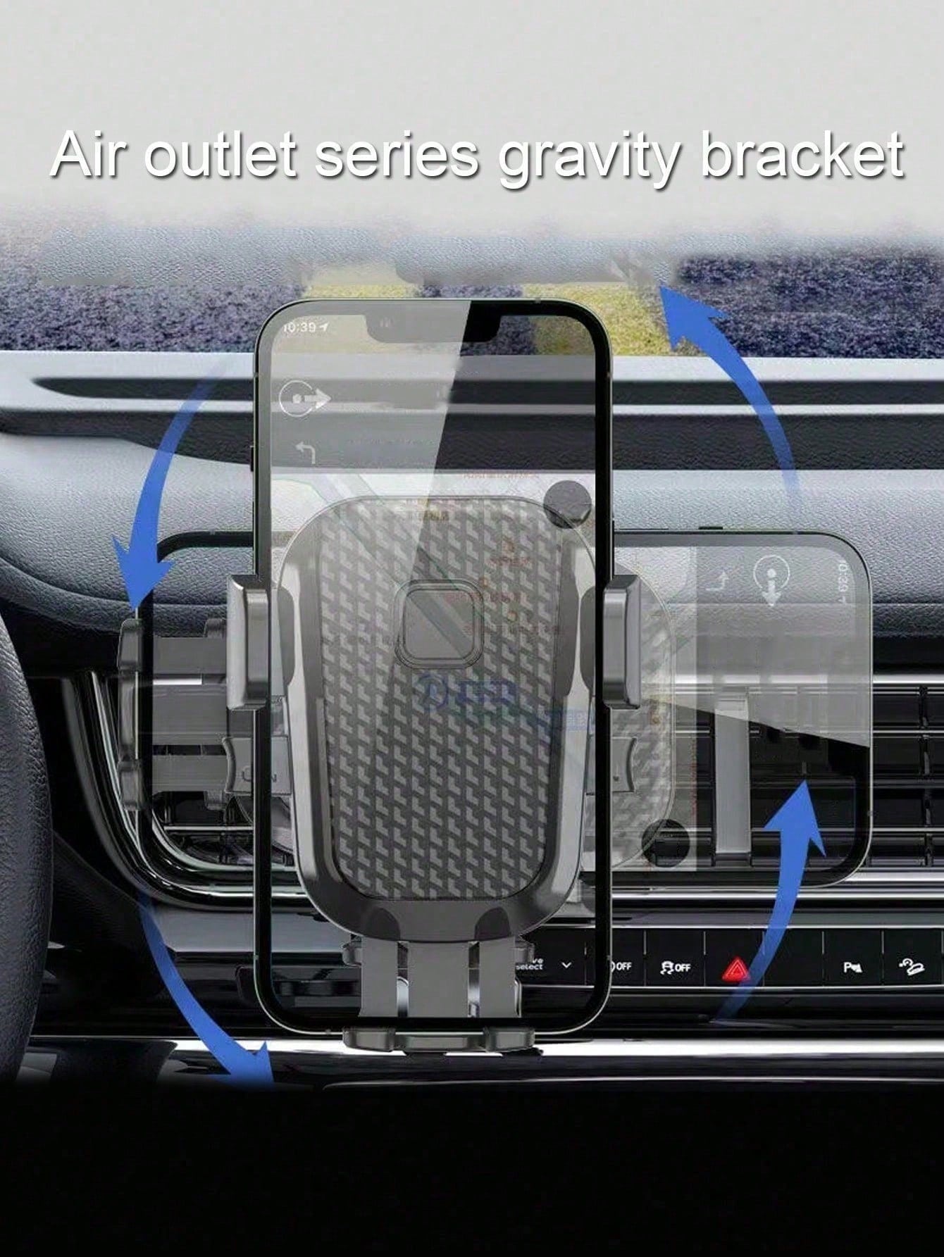 1pc New Car Phone Holder, Universal Air Vent Mount Navigation Phone Holder For Car