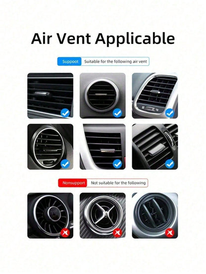 1pc New Car Phone Holder, Universal Air Vent Mount Navigation Phone Holder For Car