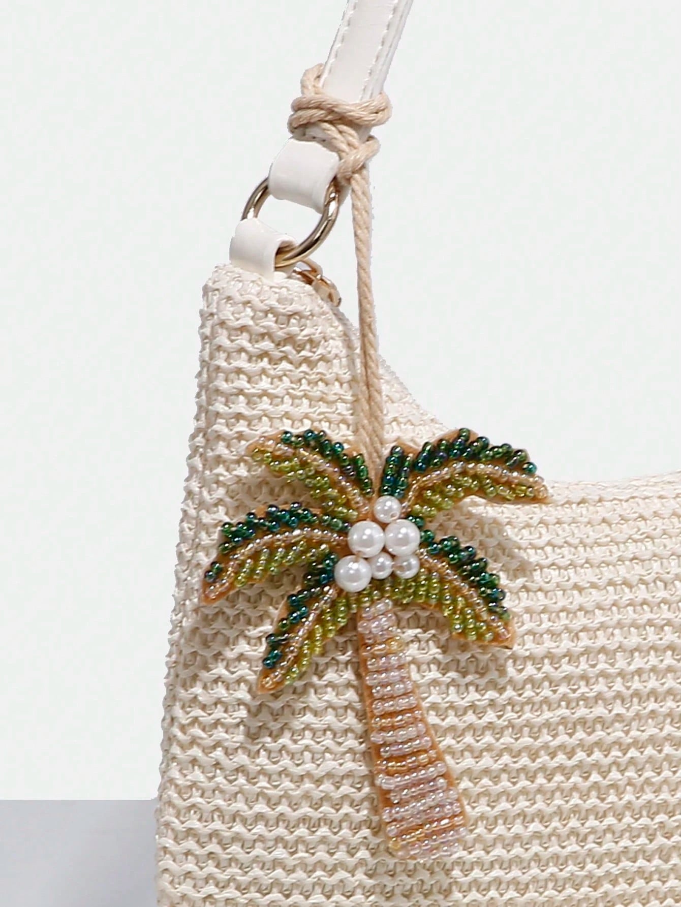 1pc Novachic Vacation Style Beaded Sea Star, Coconut Tree, Sea Turtle Animal Bag Charm, Suitable For Summer Vacation, Beach, Travel, Portable
